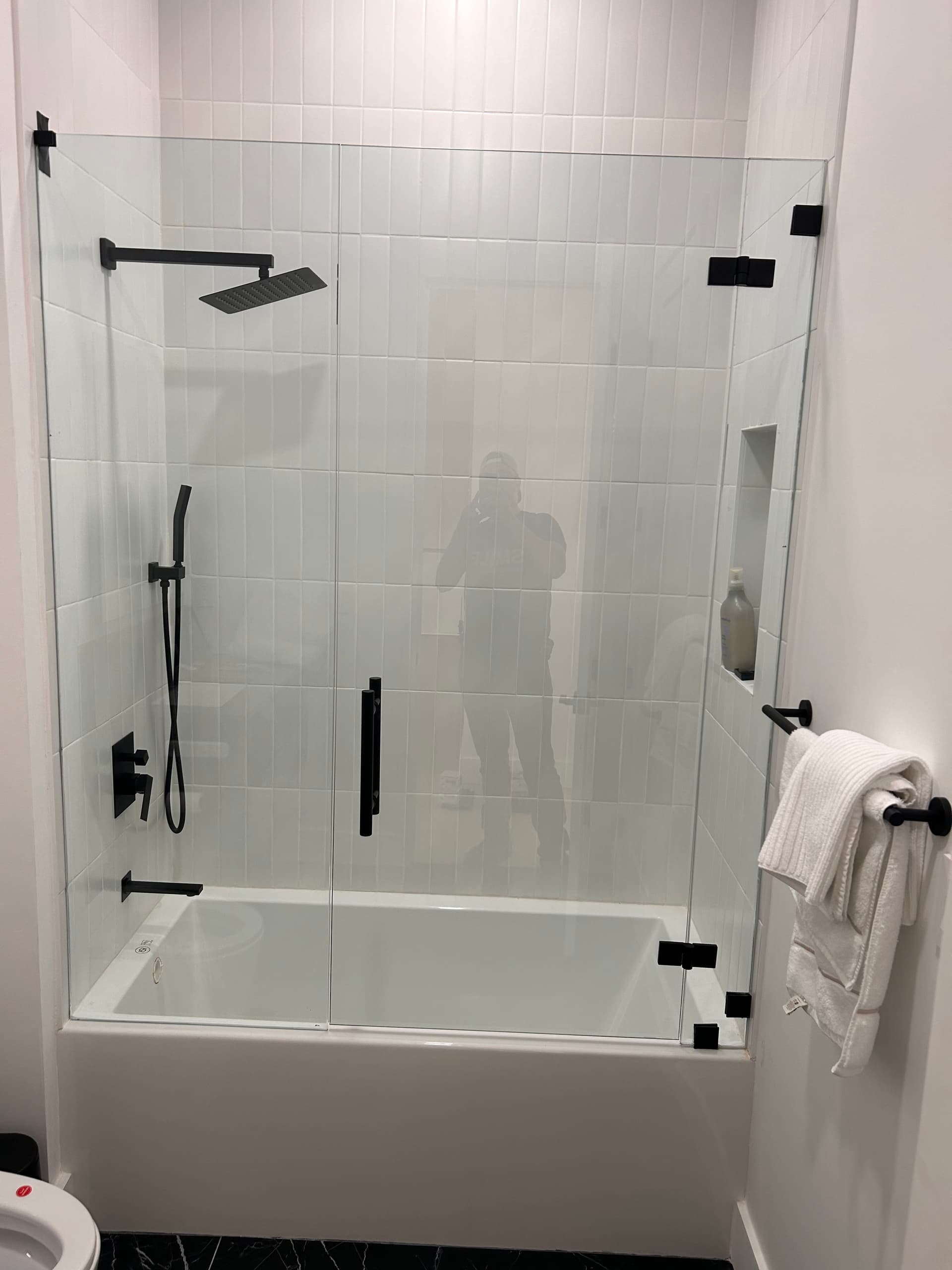 White Tile Shower